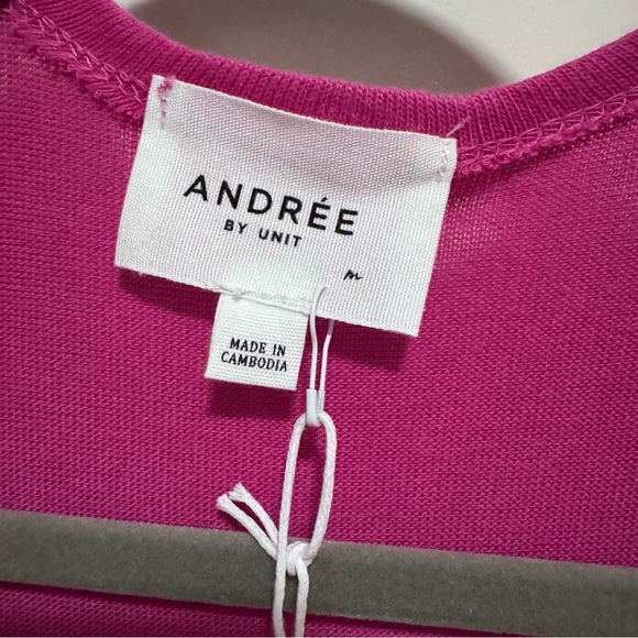 Andrée Fuchsia Open Front Cardigan NWT - Picture 5 of 8